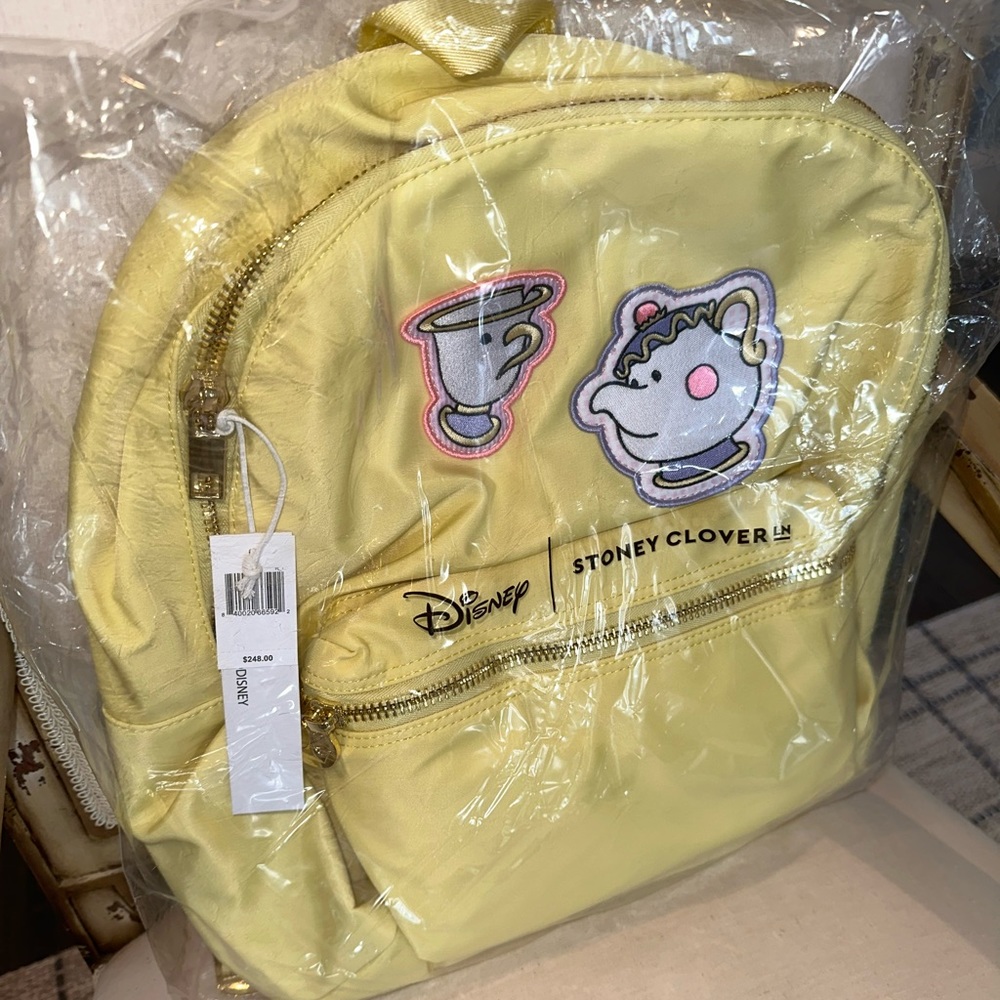 ✨NWT✨ Disney Parks 2022 Stoney Clover Ln Beauty & The Beast Yellow Backpack - Picture 8 of 9